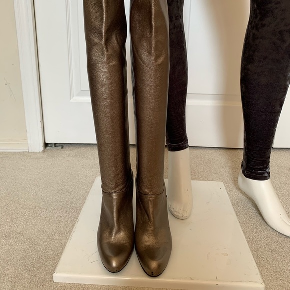 Stuart Weitzman. Tall metallic boots - Picture 2 of 3